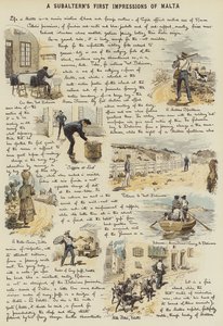 Egy Subaltern első benyomásai Máltáról (chromolitho)